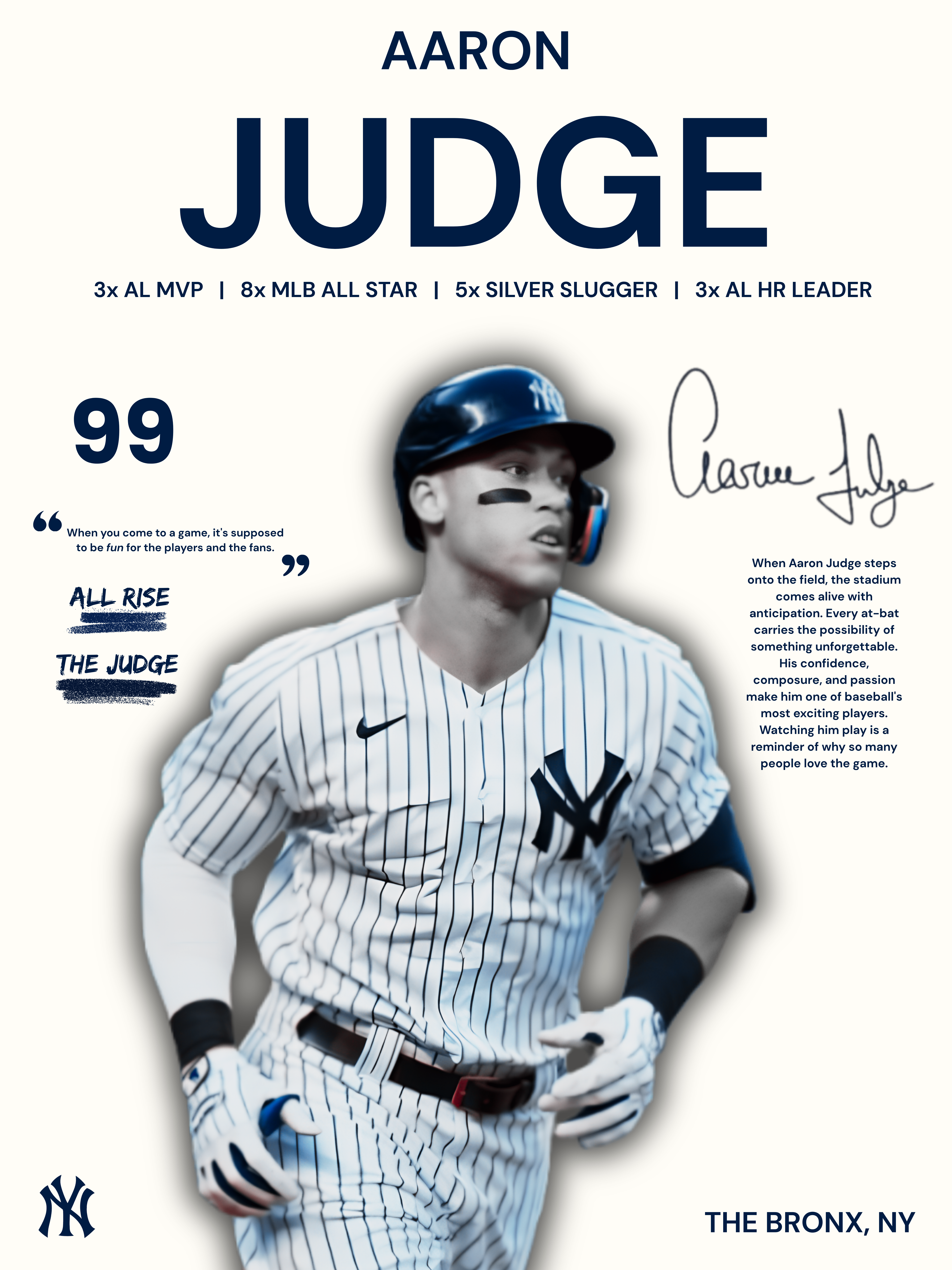 Aaron Judge poster on wall